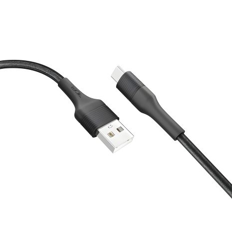 Кабель USB Ridea RC-M122 Fila Type-C, 3A, 60W, 1м, Чорний