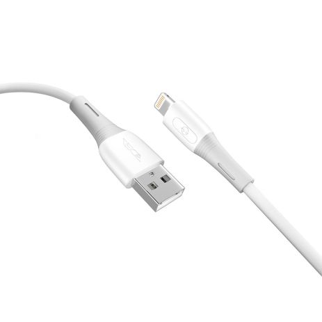 Кабель USB Ridea RC-M133 Spring, 12W, 1m, Lightning, Білий