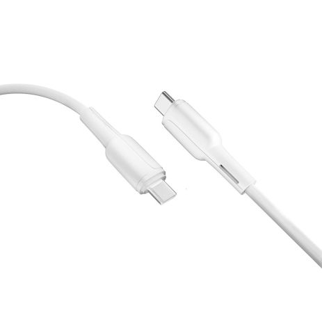 USB Ridea RC-M221 Prima, 60W, 1m, Type-C to Type-C, Білий