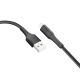 USB Ridea RC-M132 Fila, 12W, 1m, Lightning, Чорний