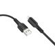 Кабель USB Ridea RC-M131 Prima, 12W, 1m, Lightning, Чорний