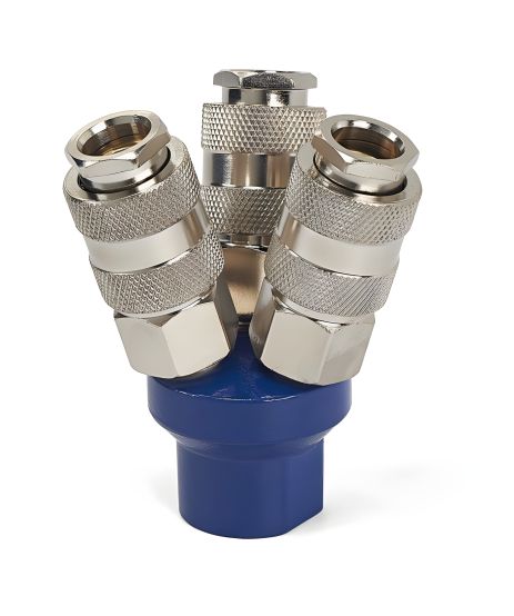 Быстросъемное соединение тройник, 1/4" Miol 81-261 Быстросъемное соединение тройник, 1/4" Miol 81-261