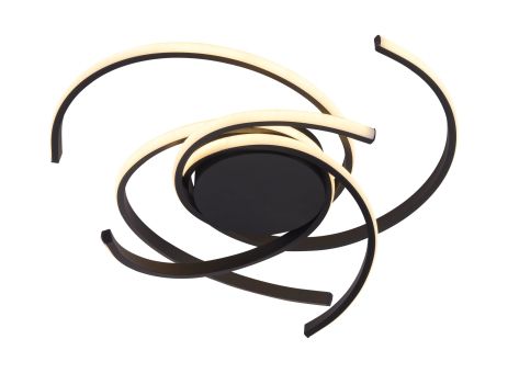 Светодиодная люстра INTEREES IS LCD3001 92W Черный