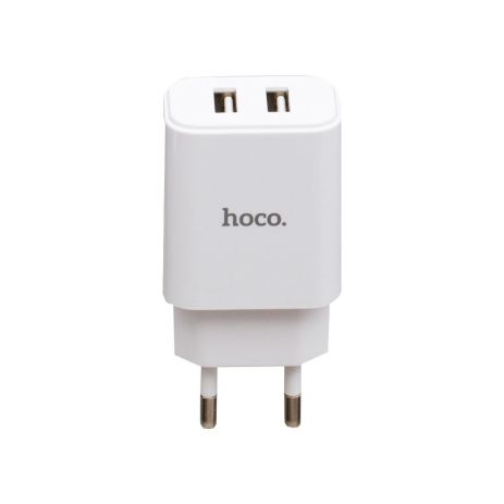 Зарядний пристрій Hoco C62A Micro 2USB 2.1A White