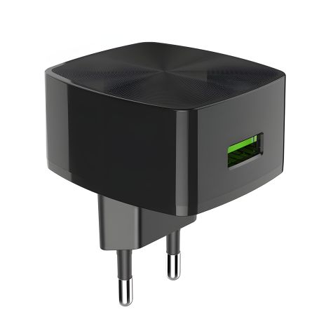 Зарядний пристрій Hoco C70A Cutting-Edge QC3.0 3A 18W 1USB black Зарядний пристрій Hoco C70A Cutting-Edge QC3.0 3A 18W 1USB black