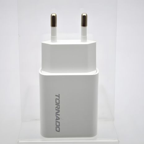 Зарядний пристрій 2in1 Tornado TD-14 1USB Type-C White Зарядний пристрій 2in1 Tornado TD-14 1USB Type-C White
