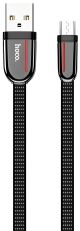 Кабель USB Hoco U74 Grand, MicroUSB, 1.2m, 2.4А, Чорний Кабель USB Hoco U74 Grand, MicroUSB, 1.2m, 2.4А, Чорний