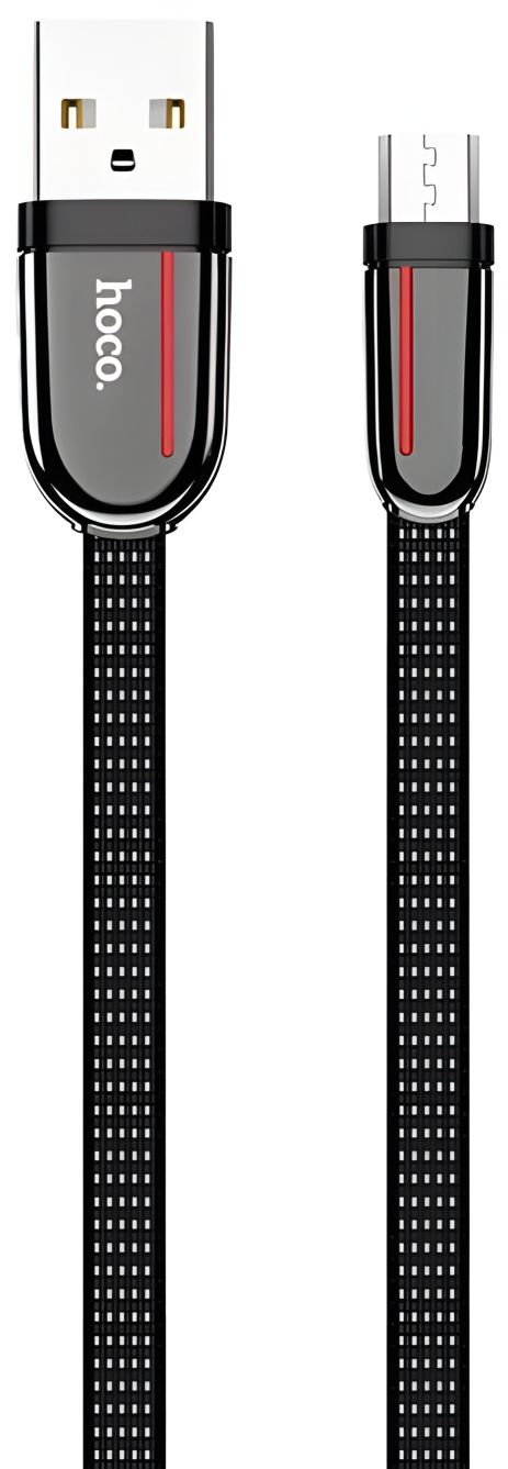 Grand Кабель USB Hoco U74, MicroUSB, 1.2m, 2.4А, Чорний