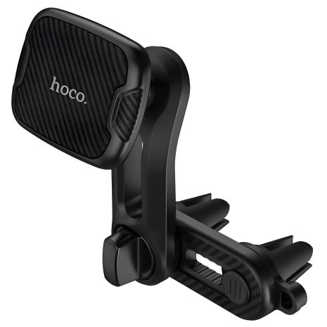 Автодержатель Hoco CA68 Sagittarius series double air Outlet magnetic, чёрный