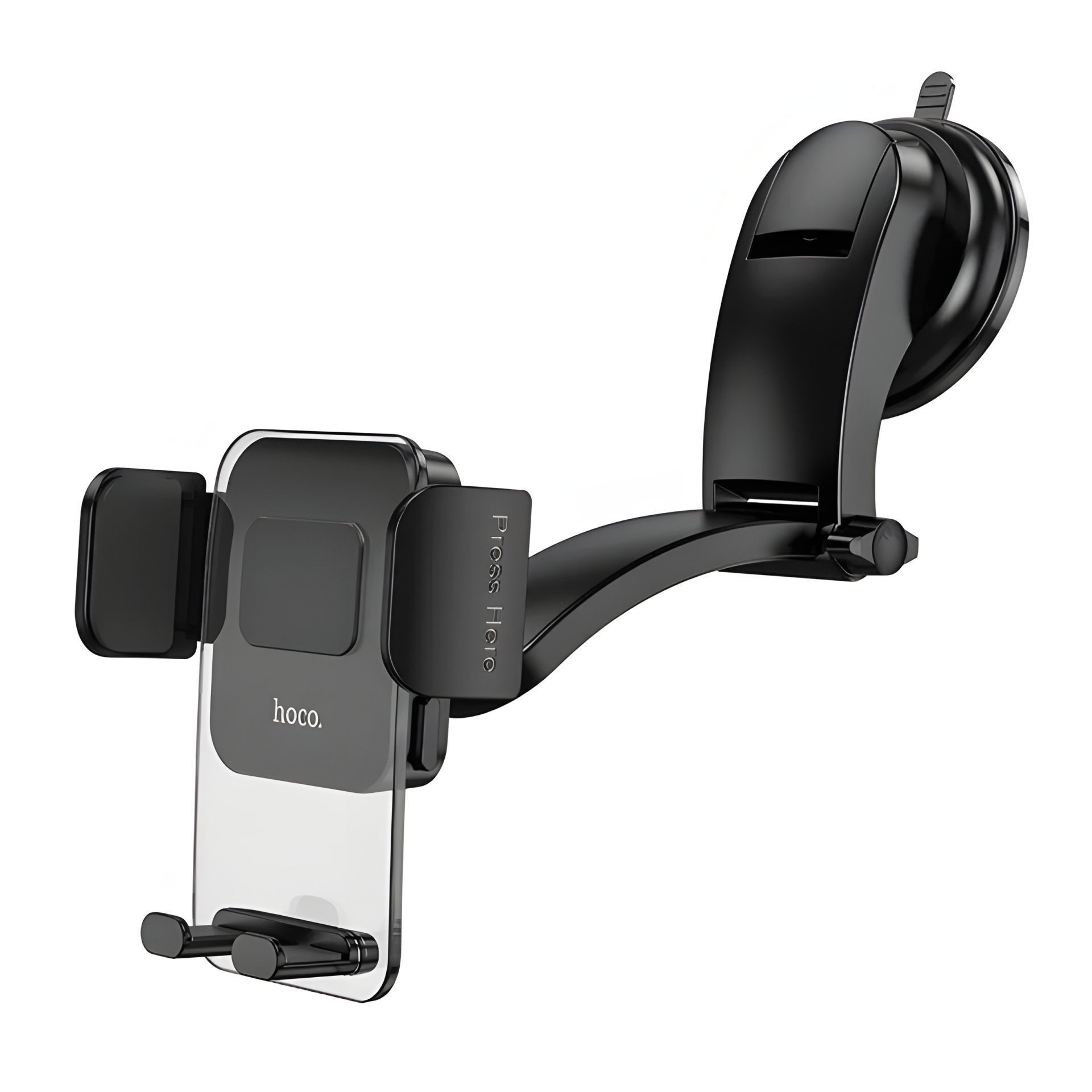 Автотримач Hoco CA118 Delicate press type center console чорний Автотримач Hoco CA118 Delicate press type center console чорний