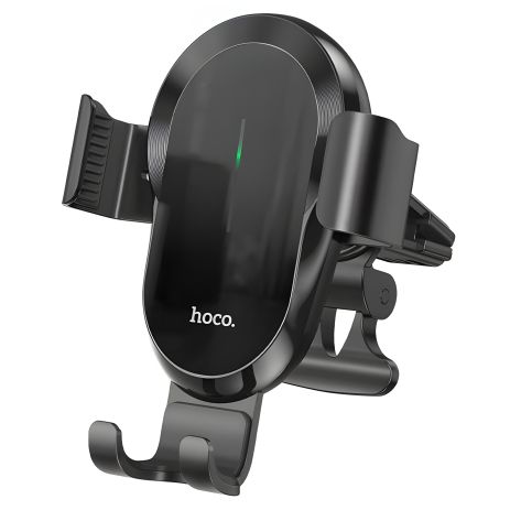 Чорний Hoco CA105 автотримач із бездротовою зарядкою 15W