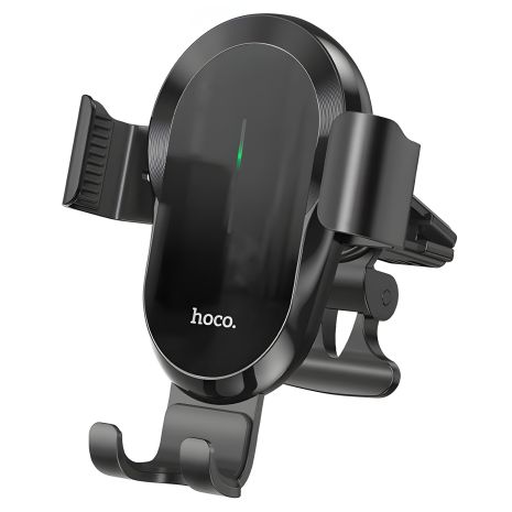 Автотримач Hoco CA105 із бездротовою зарядкою 15W чорний Автотримач Hoco CA105 із бездротовою зарядкою 15W чорний