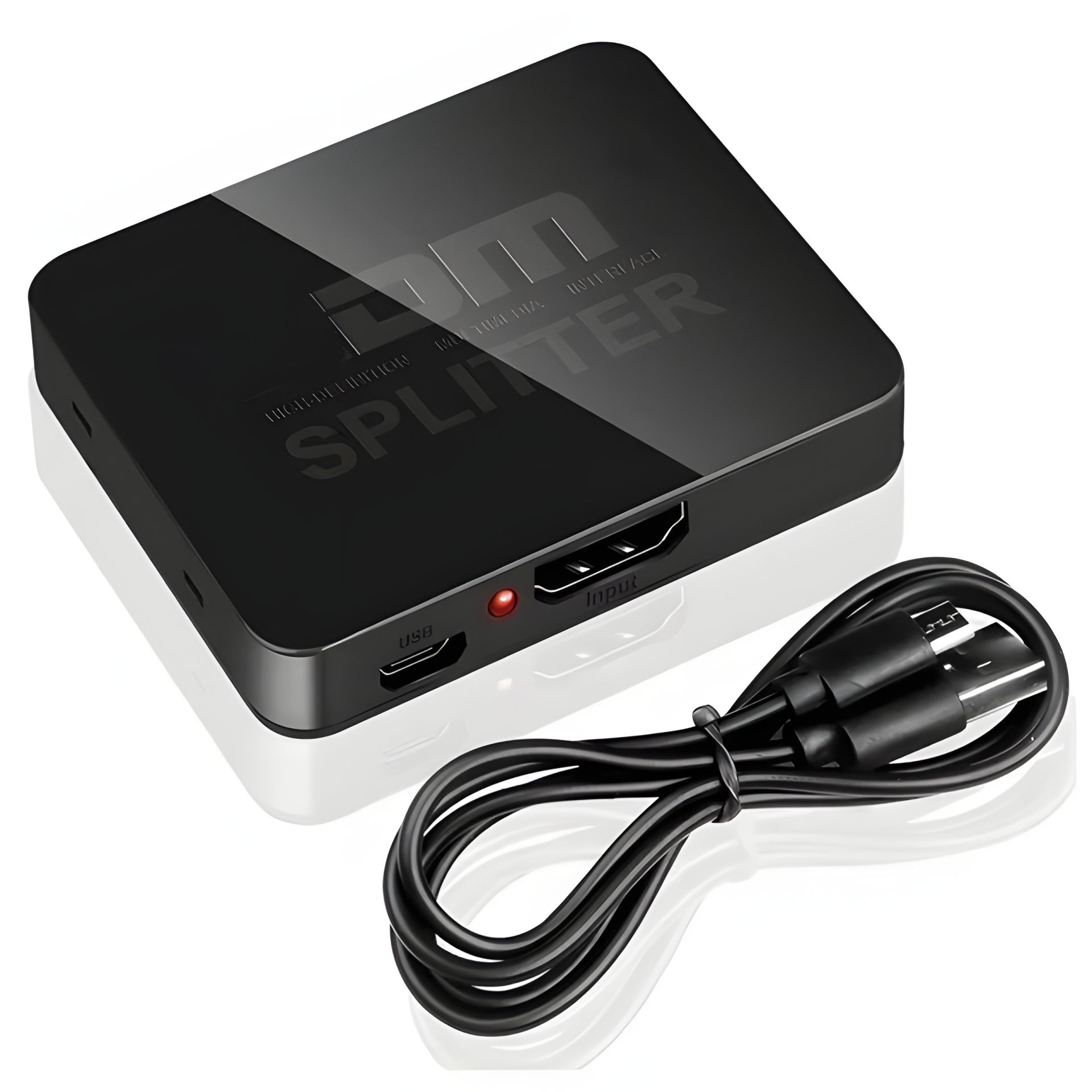 HDMI Спліттер (1 на 2) 4К 60Hz Black | Дублювання екрану | Для PC, XBox, PS4, PS5, відеоплеєрів HDMI Спліттер (1 на 2) 4К 60Hz Black | Дублювання екрану | Для PC, XBox, PS4, PS5, відеоплеєрів