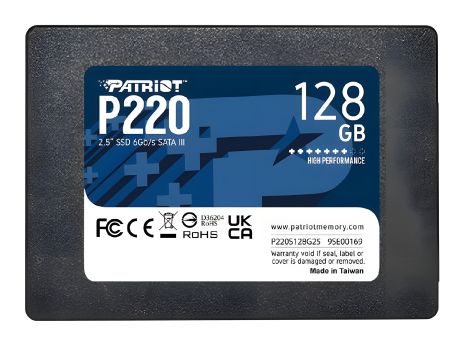 SSD Patriot P220 128GB 2.5" 7mm SATAIII SSD Patriot P220 128GB 2.5" 7mm SATAIII
