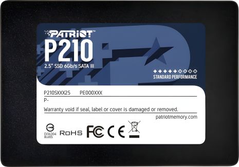 SSD Patriot P210 128GB 2.5" 7mm SATAIII 3D QLC SSD Patriot P210 128GB 2.5" 7mm SATAIII 3D QLC