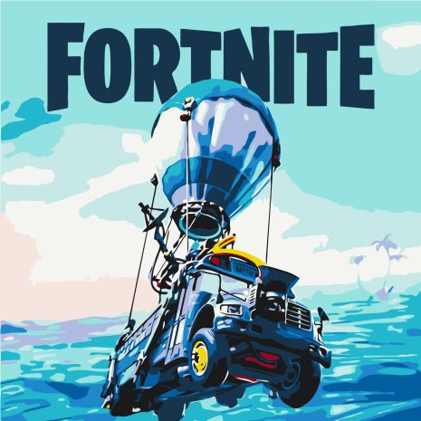 Картина по номерам Fortnite. Игра Фортнайт 30*30 см Оригами LW 21831