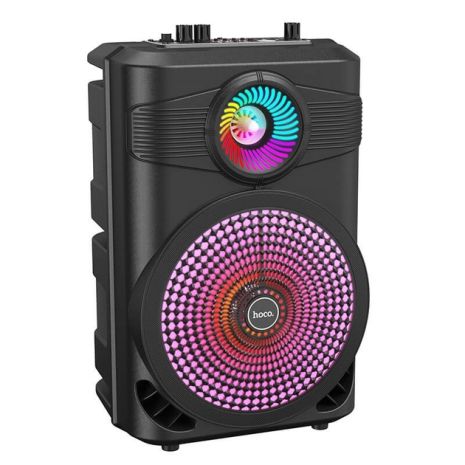 Акустика-караоке HOCO Mature outdoor BT speaker BS46, 10W, BT5.0, TWS, AUX, TF, USB, FM, 3Hours, black Акустика-караоке HOCO Mature outdoor BT speaker BS46, 10W, BT5.0, TWS, AUX, TF, USB, FM, 3Hours, black