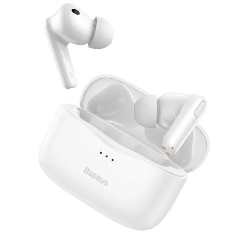 BASEUS SIMU ANC True Wireless Earphones S2 | BT5.2, 42/480mAh, 6/24Hours, білий (NGS2-02)
