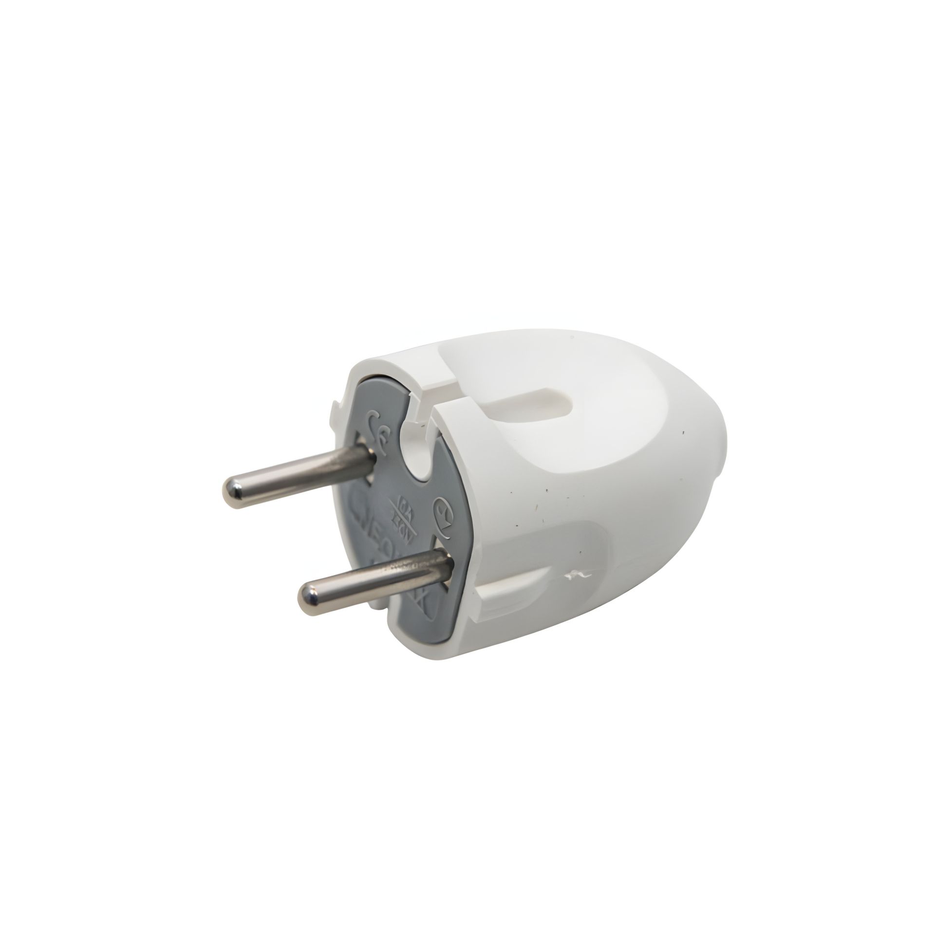 Вилка сетевая 10А/250V без заземления VIROK 09V003 Вилка сетевая 10А/250V без заземления VIROK 09V003