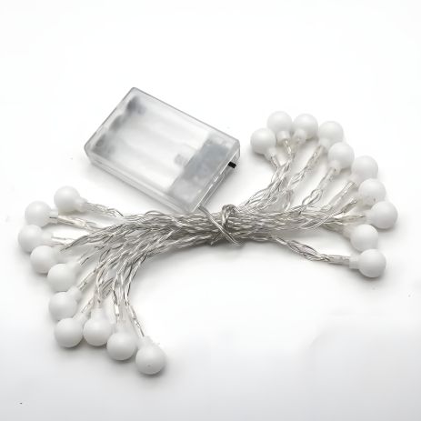 Світлодіодна гірлянда кулі 6м 40 діодів тепле світло, на 3 AA батарейки (не входять в комплект) Світлодіодна гірлянда кулі 6м 40 діодів тепле світло, на 3 AA батарейки (не входять в комплект)