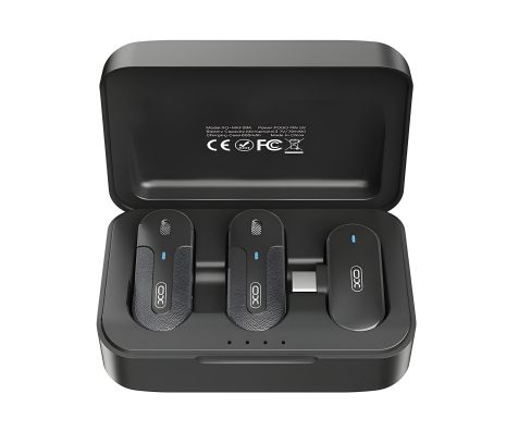 Микрофон Петличный Беспроводной XO MKF09A Twin Type-C Черный Микрофон Петличный Беспроводной XO MKF09A Twin Type-C Черный