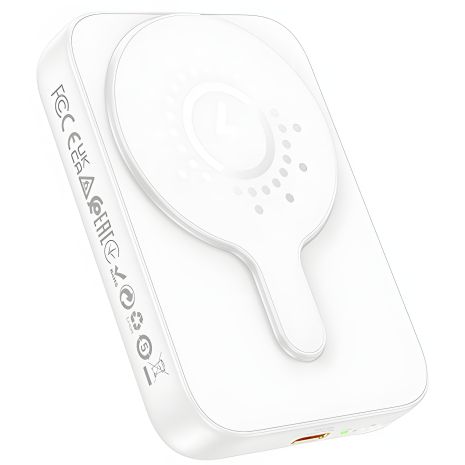 Повербанк HOCO J117A Esteem PD20W 10000 mAh, магнітний, з функцією бездротової зарядки, білий