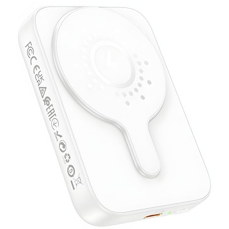 Повербанк магнитный HOCO J117A Esteem PD20W 10000 mAh с функцией беспроводной зарядки белый
