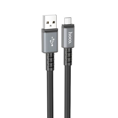 Кабель USB HOCO X85 USB - MicroUSB, 1М, 2.4А, чорний