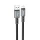 Чорний кабель USB HOCO X85, USB - MicroUSB, довжина 1М, 2.4А