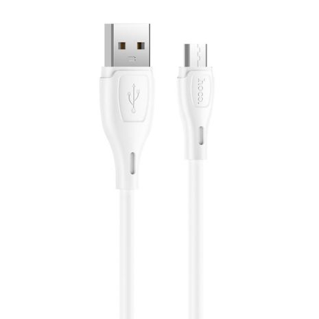 USB Кабель HOCO X61 USB - MicroUSB (1М) білий