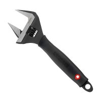 Разводной ключ 200 мм с обрезиненной рукояткой, раскрытие 38 мм, Cr-V, STORM INTERTOOL XT-0045