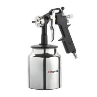 Пневматичний фарбопульт HP, форсунка: 1,5 мм, нижній металевий бачок: 1000 мл, 5 бар INTERTOOL PT-0211