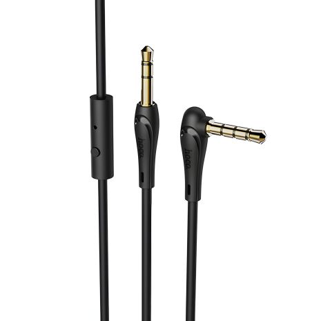 Кабель AUX HOCO UPA15 + Мікрофон 2 pin (1М) (чорний) Кабель AUX HOCO UPA15 + Мікрофон 2 pin (1М) (чорний)