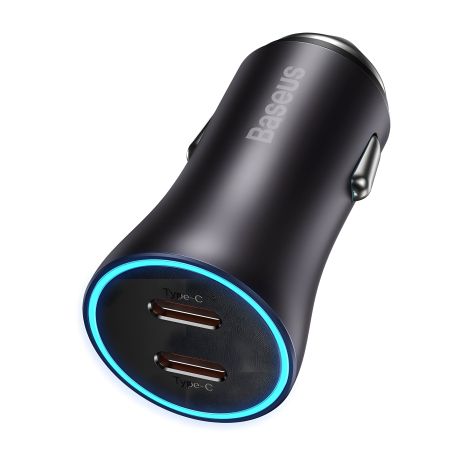 Зарядка для авто Baseus Golden Contactor Pro 40W CGJP0000 Темно-серая