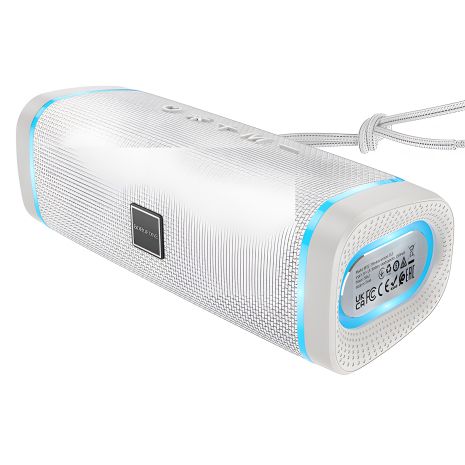 Borofone BR32 Бездротова колонка, BT5.3, FM, AUX, USB, TWS, 10W, 1200mAh, 2h зі світломузикою сіра