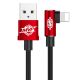 USB Baseus MVP Elbow CALMVP Lightning 1.5A 2m Червоний, A09