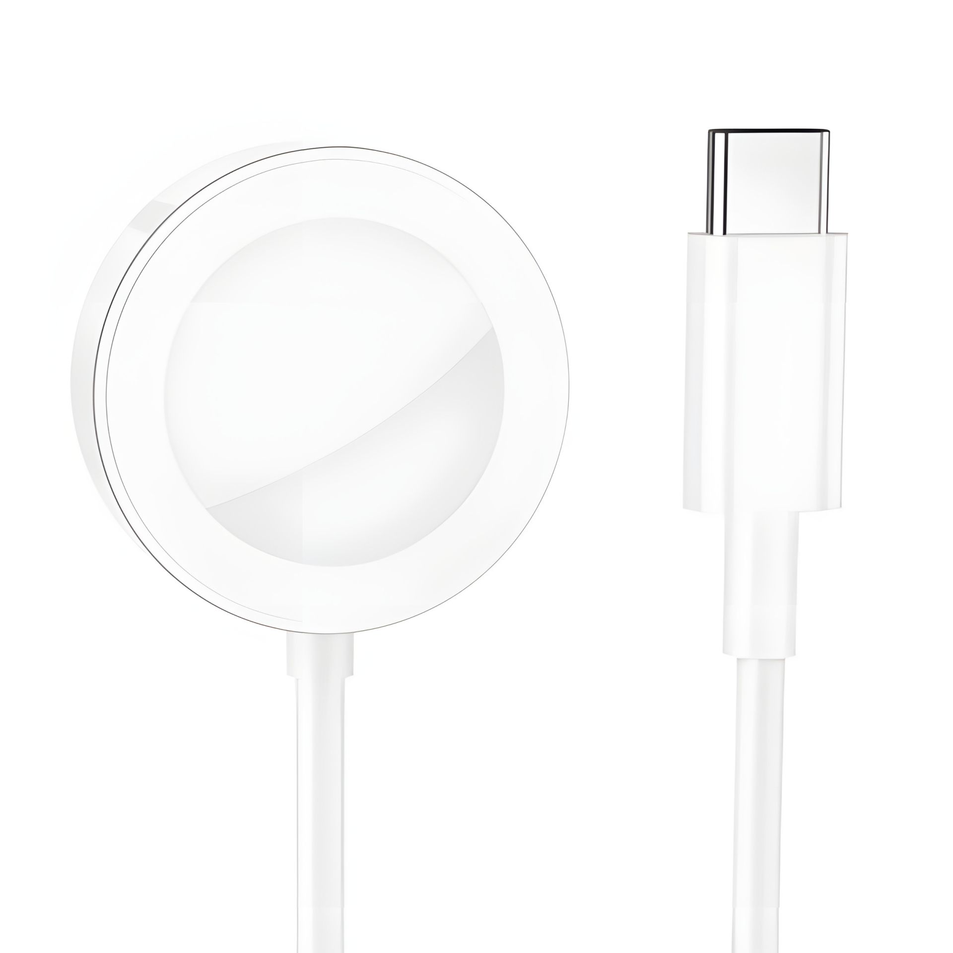 Зарядное устройство магнитное Borofone BQ13C для Apple Watch 1-8, SE/SE2/Ultra беспроводное белое Зарядное устройство магнитное Borofone BQ13C для Apple Watch 1-8, SE/SE2/Ultra беспроводное белое