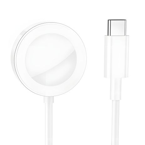 Бездротовий зарядний пристрій Borofone BQ13C для Apple Watch магнітне біле