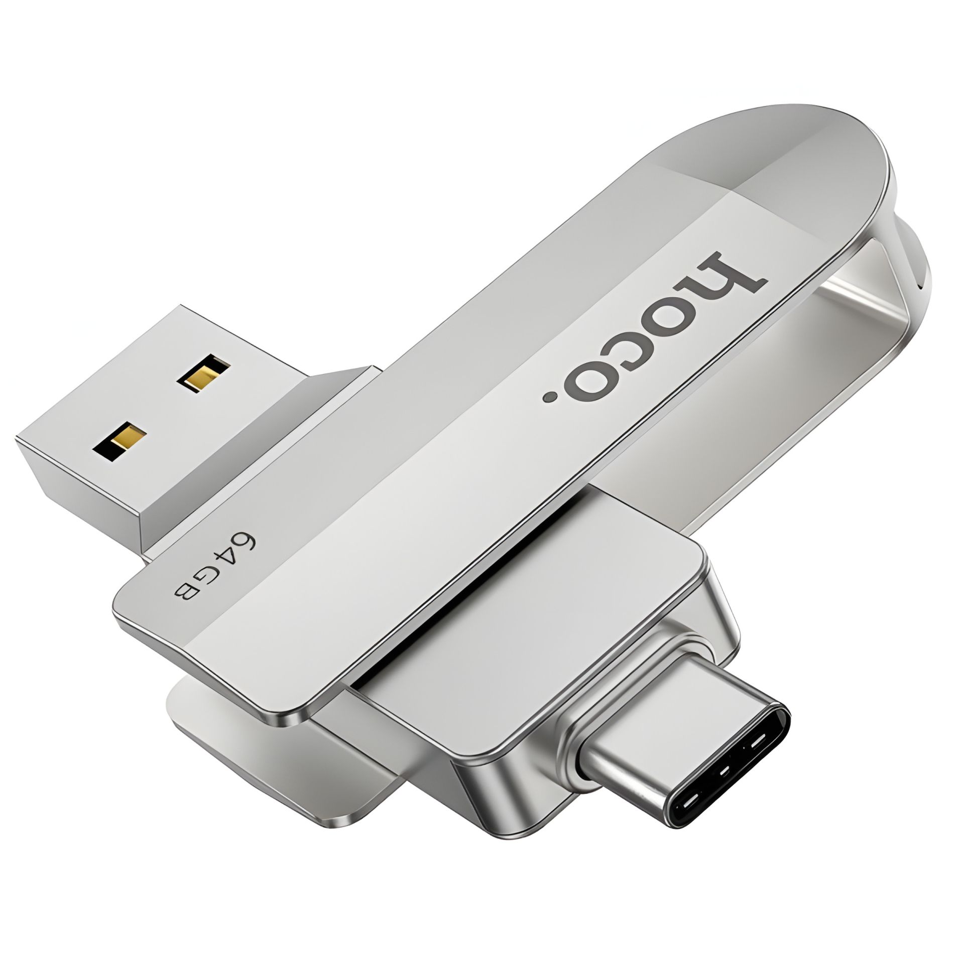 USB накопичувач Hoco UD10 64GB Wise Type-C/ USB3.0 сталевий USB накопичувач Hoco UD10 64GB Wise Type-C/ USB3.0 сталевий