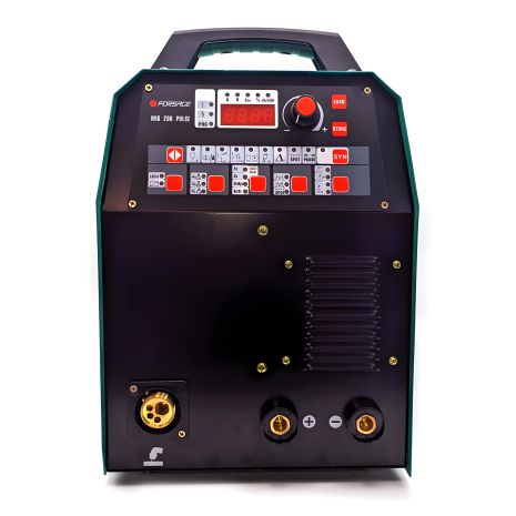 Зварювальний апарат Profi MIG, MMA, TIG (220V, 65V, 6.0кВт, 5-200А, електрод 1,6-4мм, дріт 0.6-1.2мм, 0.7, цифр. табло) FORSAGE F-MIG20