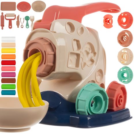 Детский набор для творчества Машинка для изготовления макаронных изделий Пластиковая масса Kruzzel 22526 Детский набор для творчества Машинка для изготовления макаронных изделий Пластиковая масса Kruzzel 22526