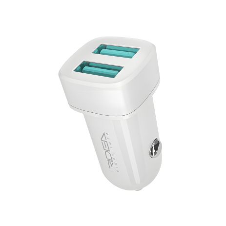 Автомобільний зарядний пристрій Ridea RCC-21012 Grand 2USB 2.4 A Білий Автомобільний зарядний пристрій Ridea RCC-21012 Grand 2USB 2.4 A Білий