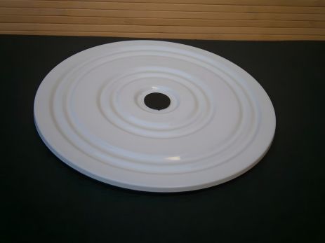 Металевий Напольний диск здоров'я Фітнес Грація SP-6578 білий 28см