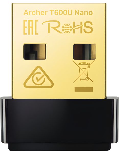 Бездротовий адаптер TP-Link Archer T600U Nano, USB 2.0, 433 Mb/s, 20 dBm, 2.4/5 GHz