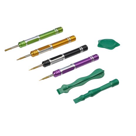 Инструменты для ремонта Kaisi K-8117 (отвёртки: Y0.6, +1.2, пенталоб 0.8, Pinhead +2.5, 2 лопатки, медиатор) Инструменты для ремонта Kaisi K-8117 (отвёртки: Y0.6, +1.2, пенталоб 0.8, Pinhead +2.5, 2 лопатки, медиатор)