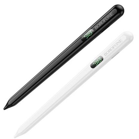 Стилус Borofone BG100 Universal active capacitive pen with digital display White