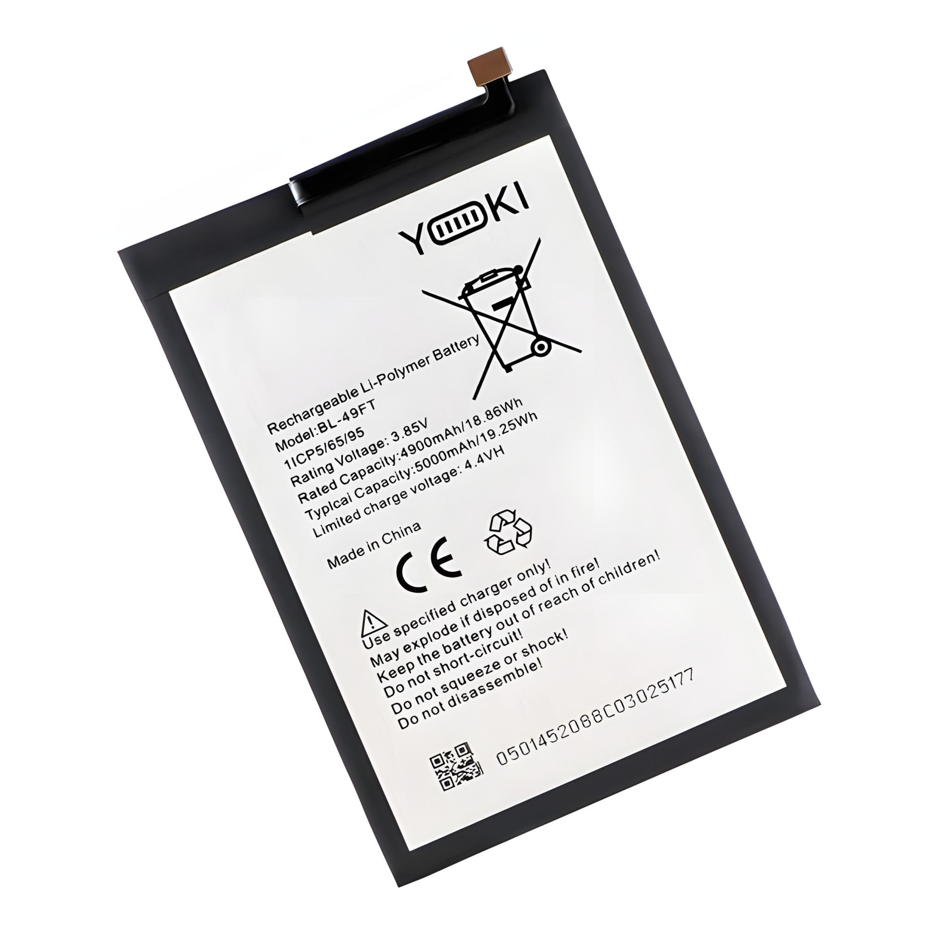 Акумулятор Yoki для Tecno Camon 19 Pro / BL-49FT Акумулятор Yoki для Tecno Camon 19 Pro / BL-49FT