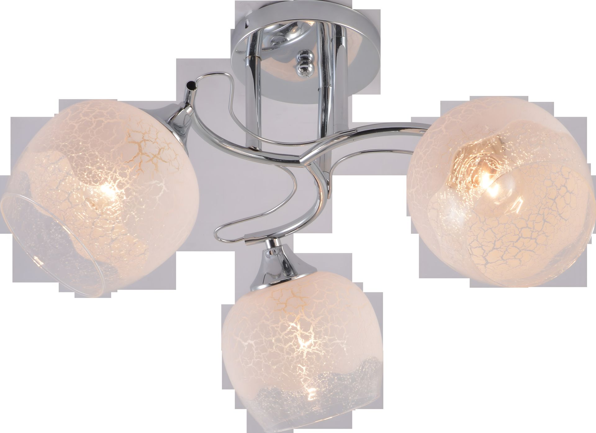 Потолочная люстра INTEREES IS XA1633-3 CR на 3 плафона Потолочная люстра INTEREES IS XA1633-3 CR на 3 плафона