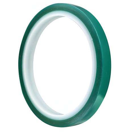 Зеленый термостойкий скотч каптоновый 10 мм (макс t 250 гр)