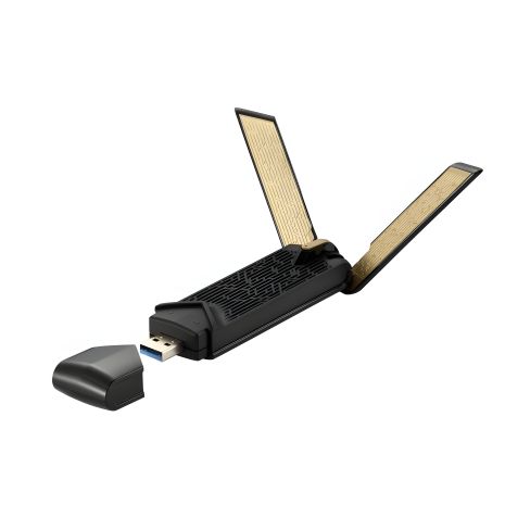 Wi-Fi адаптер ASUS USB-AX56, USB, WI-FI 6, 2.4/5GHz, 1800Mb/s, WPA3 (90IG06H0-MO0R00) Wi-Fi адаптер ASUS USB-AX56, USB, WI-FI 6, 2.4/5GHz, 1800Mb/s, WPA3 (90IG06H0-MO0R00)